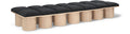 Ornella Black Boucle Fabric Upholstered 14pc. Modular Bench - 14D