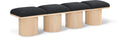 Ornella Black Boucle Fabric Upholstered 4pc. Modular Bench - 4A