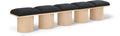 Ornella Black Boucle Fabric Upholstered 5pc. Modular Bench - 5A