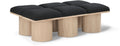 Ornella Black Boucle Fabric Upholstered 6pc. Modular Bench - 6C