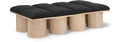 Ornella Black Boucle Fabric Upholstered 8pc. Modular Bench - 8D