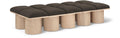 Ornella Brown Boucle Fabric Upholstered 10pc. Modular Bench - 10D