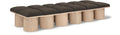 Ornella Brown Boucle Fabric Upholstered 12pc. Modular Bench - 12D