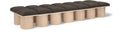 Ornella Brown Boucle Fabric Upholstered 14pc. Modular Bench - 14D