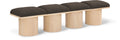 Ornella Brown Boucle Fabric Upholstered 4pc. Modular Bench - 4A