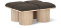 Ornella Brown Boucle Fabric Upholstered 4pc. Modular Bench - 4C