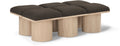 Ornella Brown Boucle Fabric Upholstered 6pc. Modular Bench - 6C
