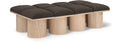 Ornella Brown Boucle Fabric Upholstered 8pc. Modular Bench - 8D