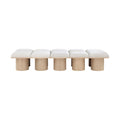 Ornella Cream Boucle Fabric Upholstered 10pc. Modular Bench - 10C