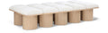 Ornella Cream Boucle Fabric Upholstered 10pc. Modular Bench - 10D