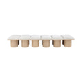 Ornella Cream Boucle Fabric Upholstered 12pc. Modular Bench - 12C