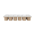 Ornella Cream Boucle Fabric Upholstered 12pc. Modular Bench - 12D