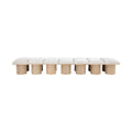 Ornella Cream Boucle Fabric Upholstered 14pc. Modular Bench - 14C