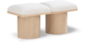 Ornella Cream Boucle Fabric Upholstered 2pc. Modular Bench - 2A