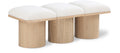 Ornella Cream Boucle Fabric Upholstered 3pc. Modular Bench - 3B