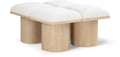 Ornella Cream Boucle Fabric Upholstered 4pc. Modular Bench - 4D