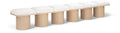 Ornella Cream Boucle Fabric Upholstered 6pc. Modular Bench - 6A