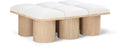 Ornella Cream Boucle Fabric Upholstered 6pc. Modular Bench - 6D
