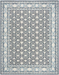 Grace Blue Vintage Polyester Area Rug