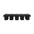 Ornella Black Boucle Fabric Upholstered 10pc. Modular Bench - 10C