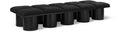 Ornella Black Boucle Fabric Upholstered 10pc. Modular Bench - 10C