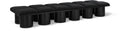 Ornella Black Boucle Fabric Upholstered 12pc. Modular Bench - 12C