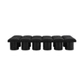 Ornella Black Boucle Fabric Upholstered 12pc. Modular Bench - 12D