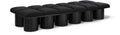 Ornella Black Boucle Fabric Upholstered 12pc. Modular Bench - 12D