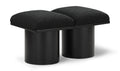 Ornella Black Boucle Fabric Upholstered 2pc. Modular Bench - 2B