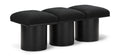 Ornella Black Boucle Fabric Upholstered 3pc. Modular Bench - 3B
