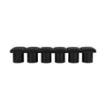 Ornella Black Boucle Fabric Upholstered 6pc. Modular Bench - 6B