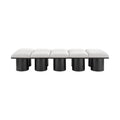 Ornella Cream Boucle Fabric Upholstered 10pc. Modular Bench - 10C