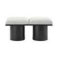 Ornella Cream Boucle Fabric Upholstered 2pc. Modular Bench - 2A
