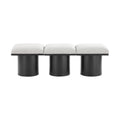 Ornella Cream Boucle Fabric Upholstered 3pc. Modular Bench - 3A