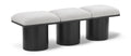 Ornella Cream Boucle Fabric Upholstered 3pc. Modular Bench - 3A