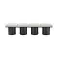 Ornella Cream Boucle Fabric Upholstered 4pc. Modular Bench - 4A