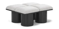 Ornella Cream Boucle Fabric Upholstered 4pc. Modular Bench - 4C