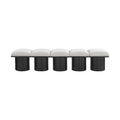 Ornella Cream Boucle Fabric Upholstered 5pc. Modular Bench - 5B