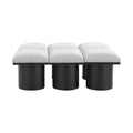 Ornella Cream Boucle Fabric Upholstered 6pc. Modular Bench - 6D