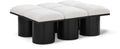 Ornella Cream Boucle Fabric Upholstered 6pc. Modular Bench - 6D