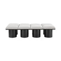 Ornella Cream Boucle Fabric Upholstered 8pc. Modular Bench - 8C