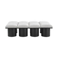 Ornella Cream Boucle Fabric Upholstered 8pc. Modular Bench - 8D