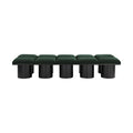 Ornella Green Boucle Fabric Upholstered 10pc. Modular Bench - 10C