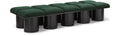 Ornella Green Boucle Fabric Upholstered 10pc. Modular Bench - 10C