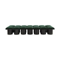Ornella Green Boucle Fabric Upholstered 14pc. Modular Bench - 14D