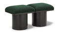 Ornella Green Boucle Fabric Upholstered 2pc. Modular Bench - 2A