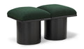 Ornella Green Boucle Fabric Upholstered 2pc. Modular Bench - 2B