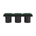 Ornella Green Boucle Fabric Upholstered 3pc. Modular Bench - 3A