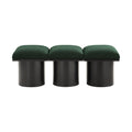 Ornella Green Boucle Fabric Upholstered 3pc. Modular Bench - 3B