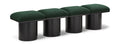 Ornella Green Boucle Fabric Upholstered 4pc. Modular Bench - 4A